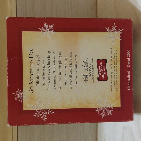 Vintage 2004 Hallmark Keepsake "So Much To Do!" Ornament - Picture 2 of 4